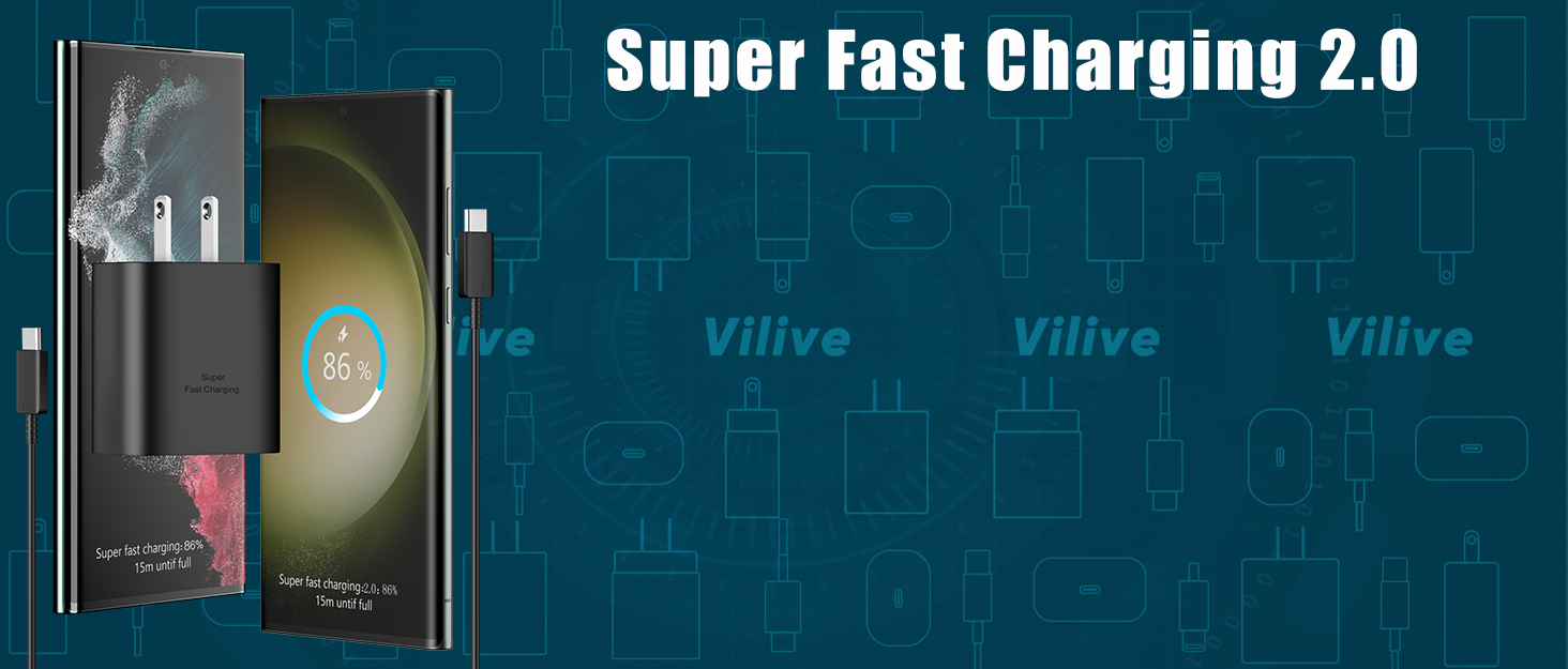 45W Samsung USB-C Super Fast Charger Type C Wall Charger Block