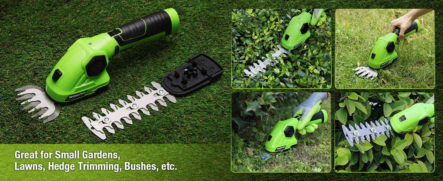 Great for Small Gardens, Lawns, Hedge Trimming, Bushes, etc.