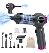 houscly Car Vacuum Portable Cordless 25000Pa High Power Small Vacuum Cleaner 4-in-1 Compressed Ai...