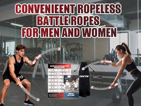 CONVENIEENT ROPELESS BATTLE ROPES FOR MEN AND WOMEN