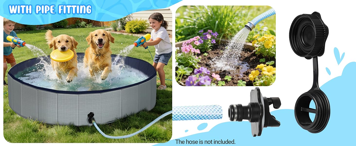 Can be connected to a water pipe for use