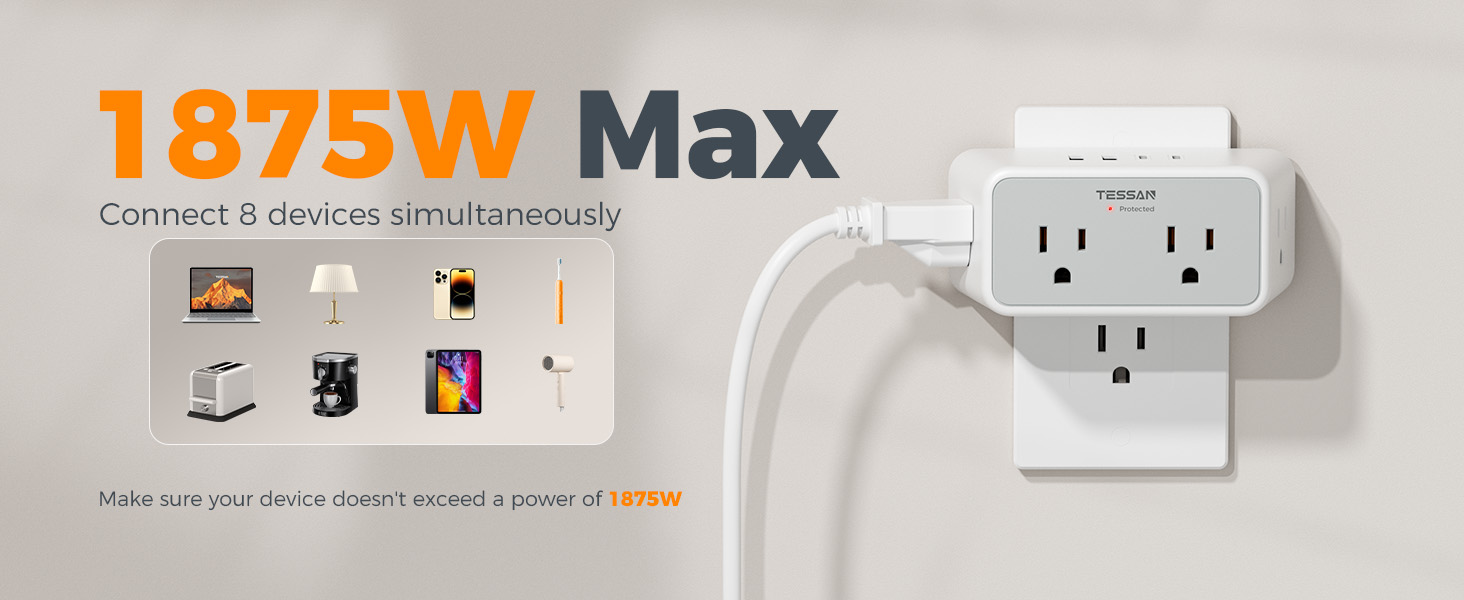 8 IN 1 Multi Plug Outlet