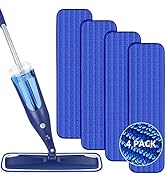 TINA&amp;TONY Microfiber Cleaning Pad for Bona Mop, Mop Replacement Pads Wet Cleaning Pads Compatible...