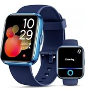 Smartwatch for Women/Men, Compatible with Android &amp; iPhone, 1.8'' Fitness Tracker Watch with Alex...