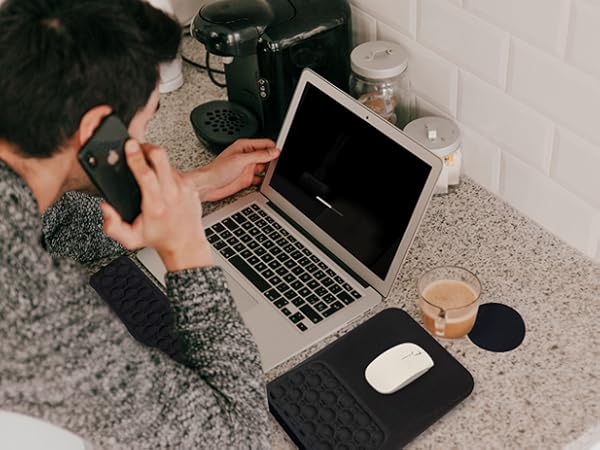 Keyboard wrist rest and mousepad
