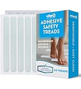 SlipX Solutions Adhesive Anti-Slip Safety Treads, Reliable Grip for Bathtubs &amp; Showers, Safety St...