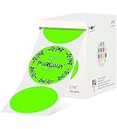 PARLAIM 2 Inch Thermal Sticker Labels,700PCS Round Direct Thermal Stickers Waterproof Paper for T...