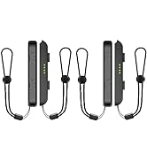 Lonxmovs 4 Pack Wrist Strap for Switch Joycon - Replacement Accessories for Joy con Straps (Black...