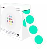 PARLAIM 3/4 Inch Roll Color Coding Labels,1000 per Roll Round Permanent Adhesive Color Coding Cir...