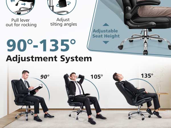 office chair with footrest