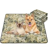 Qeils Washable Pee Pads for Dogs, 2 Pack Reusable Puppy Pads 36"x41" Super Absorbent Leakproof Do...