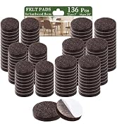 Fursafe&amp;Q Felt Furniture Pads, Furniture Felt Pads for Hardwood Floors -Self Adhesive Chair Leg F...
