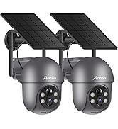 ANRAN 3MP Security Camera Wireless Outdoor, 2K Solar Outdoor Camera with 360° View, Smart Siren, ...