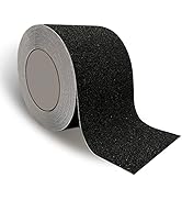 Heavy Duty Anti Slip Tape, 4 Inch x 35Ft Black Grip Tape for Stairs Outdoor Waterproof Non Skid S...