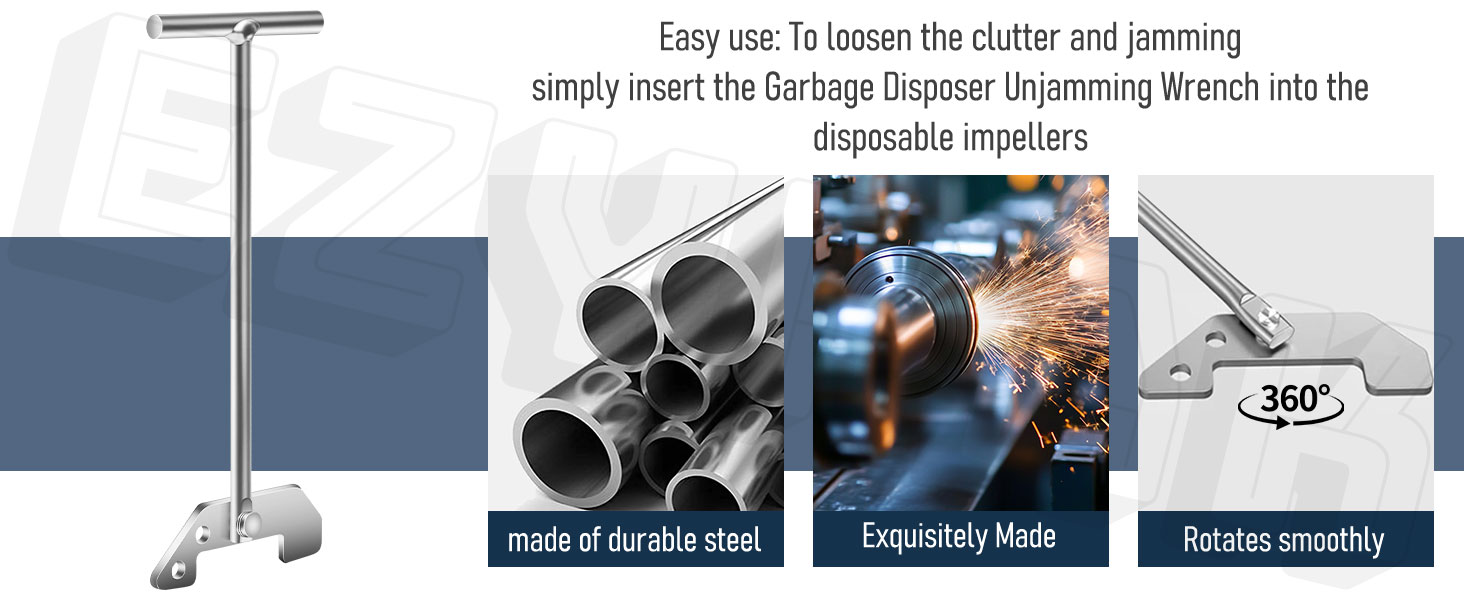 Garbage Disposer Unjamming Wrench