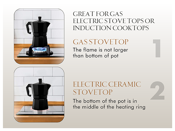 grecas de cafe Great For Cooktops