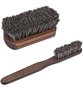 2 PCS Leather Brush Car Detailing, Horse Hair Brush, Upholstery Brush for Cleaning, Car Interior ...