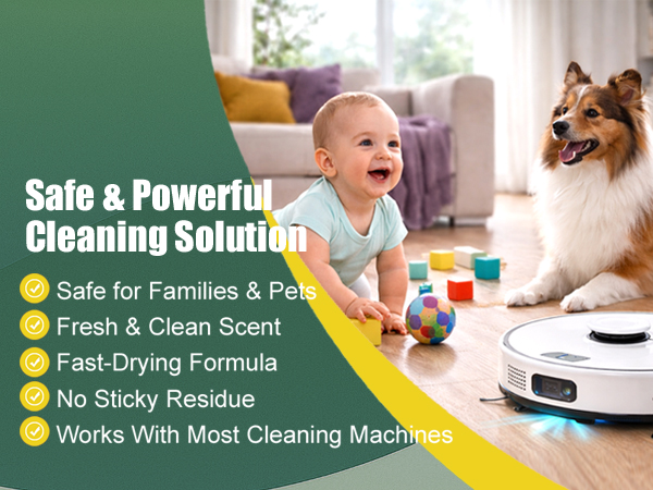 Floor Cleaning Solution Original Scent Compatible with Dreame Cleaning Solution