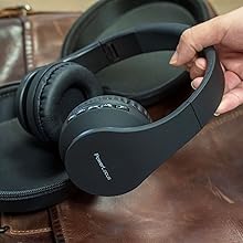 wireless over ear headphones for tv headphone compatible alexa portable headphones over ear case