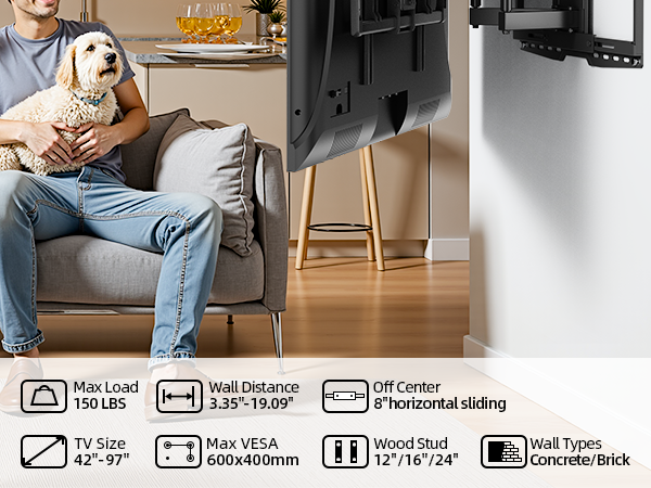 entertainment center with tv mount