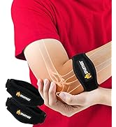 Sparthos Tennis Elbow Brace (Pack of 2) - For Tendonitis, Forearm Pain, Golf Elbow Support - Arm ...