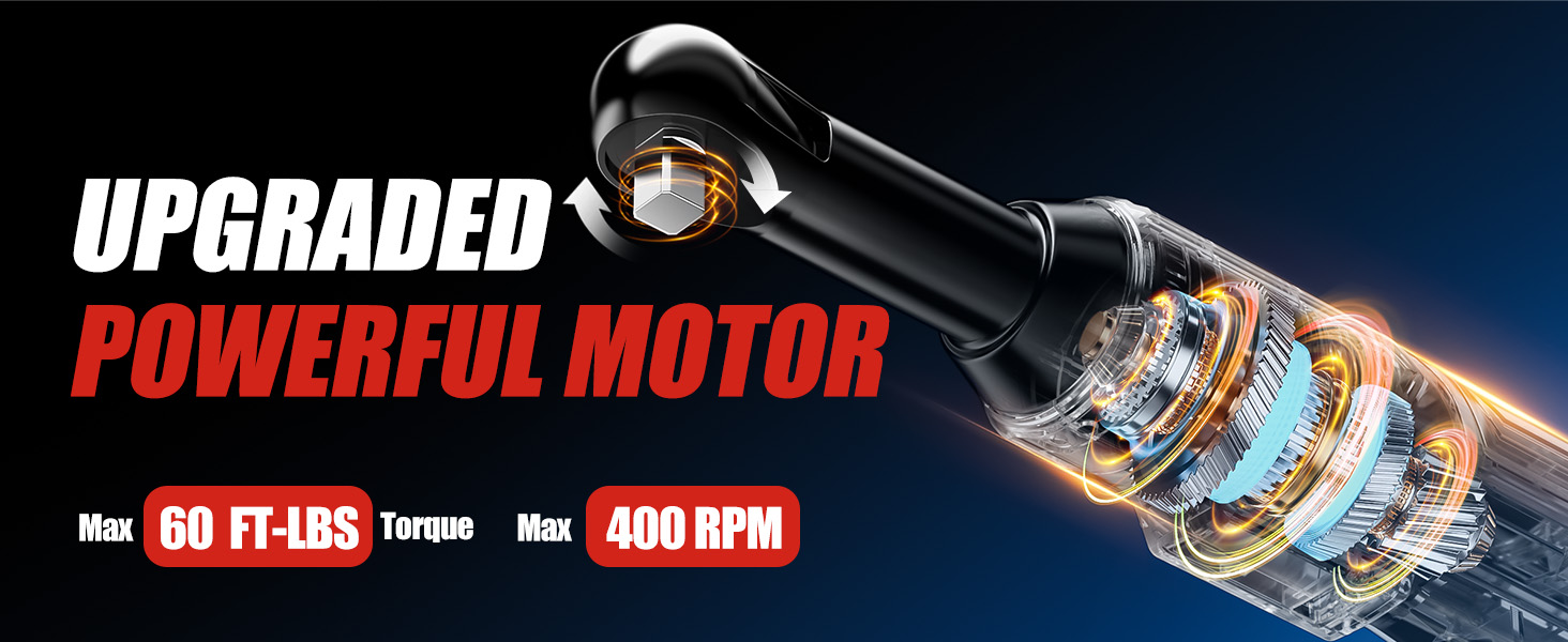 upgraded powerful motor