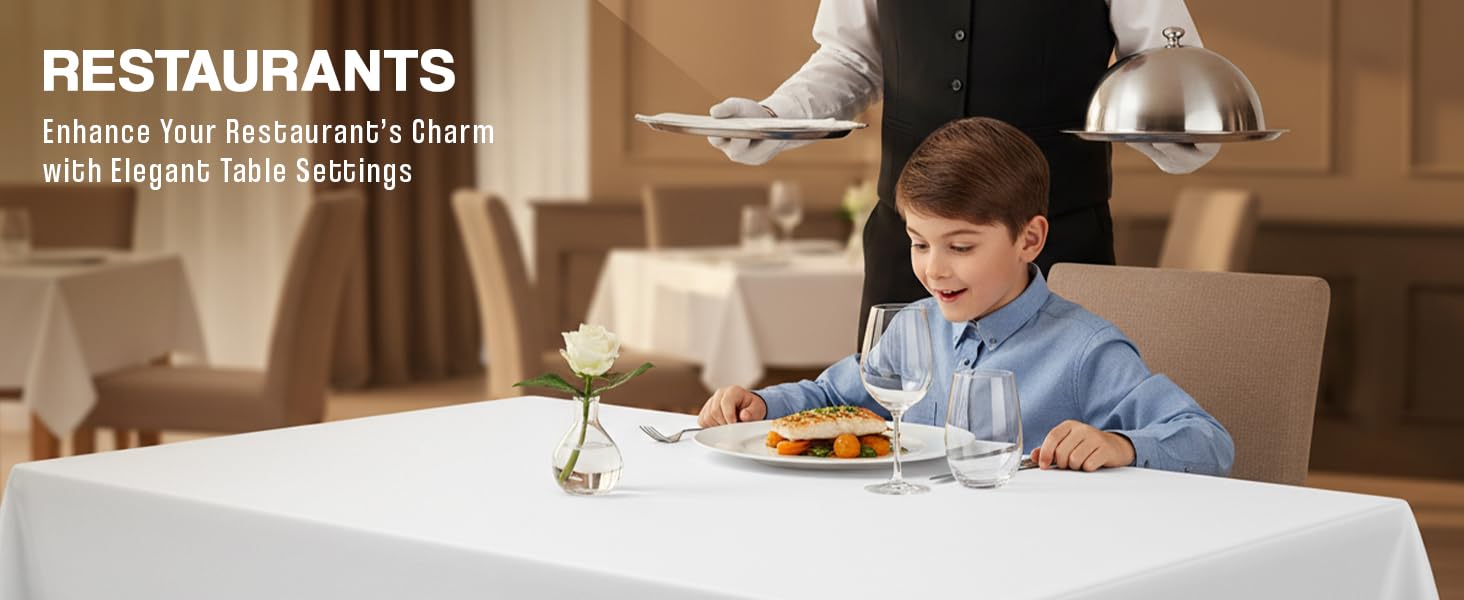 white cloth tablecloth, one pack white table cloth, rectangle tablecloth 1 pk