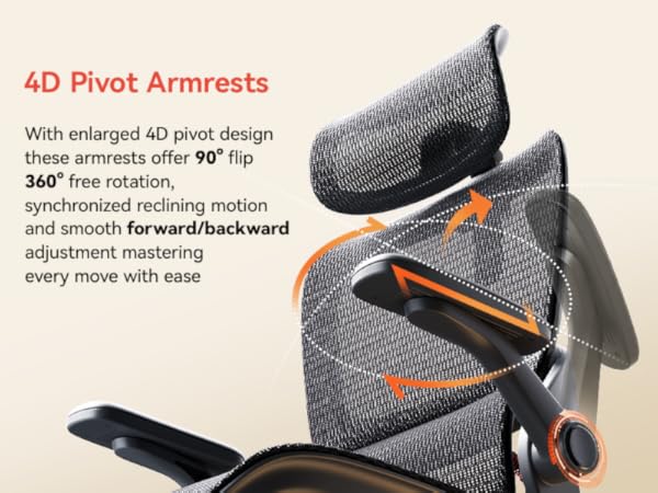 4D Flip-up Armrests
