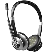 Bluetooth Headset With Microphone, Wireless Headphones With Mic Noise Cancelling,On Ear Headsets ...