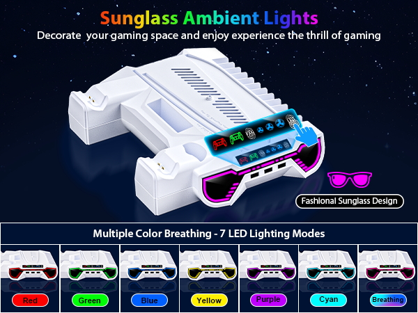 ps5 stand with cooling fan ps5 station with cooling fan