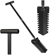 CKG Metal Detecting Shovel Digging Tool with Double Serrated Blade – Heavy Duty Digger Garden Roo...