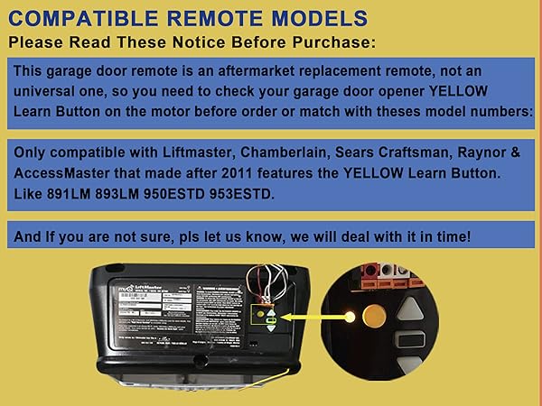 891LM 893LM 950ESTD 953ESTD replacement remote control