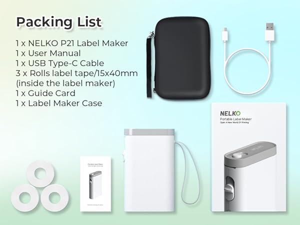 P21 label maker machine with tape label maker label makers