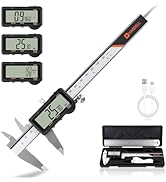 HARDELL Digital Caliper, Rechargeable Digital Caliper 6 inch with Reset Setting, Caliper Measurin...