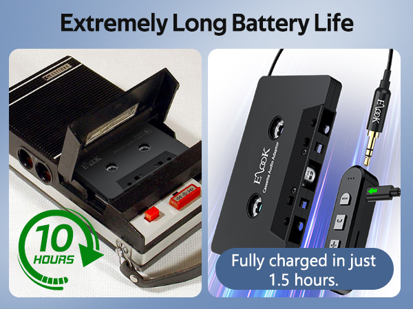 Cassette to Bluetooth Adapter for Car