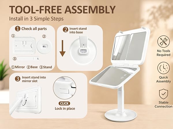 TOOL-FREE ASSEMBLY