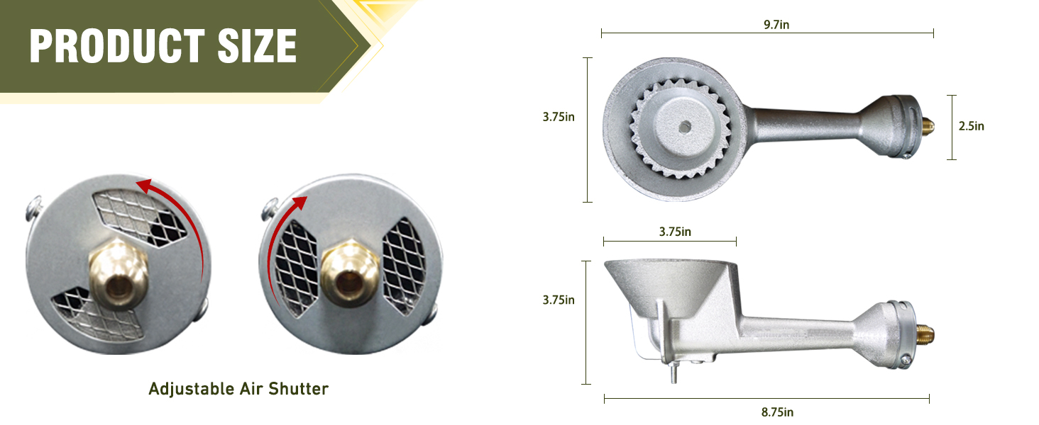 Taper Burner Head 