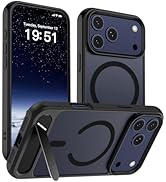 SUPFINE Magnetic for iPhone 17 Pro Max Case (Built-in Invisible Kickstand)(Compatible with MagSaf...