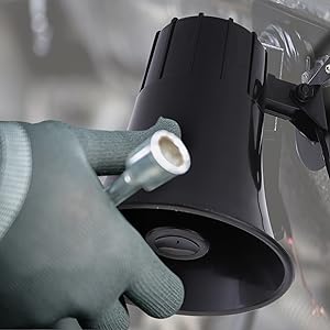 Pyle All-Weather Mono Trumpet Horn Speaker - 5” Portable PA Speaker with 8 Ohms;