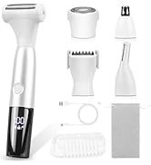 5 in 1 Bikini Trimmer for Women - Electric Razors for Women, Cordless Rechargeable Electric Shave...