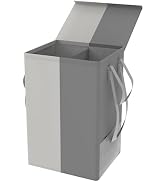 100L Large Laundry Hamper with Lid, Clothes Hamper for Laundry with Handles Waterproof, Collapsib...