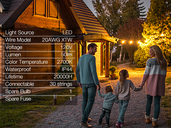 outdoor string lights