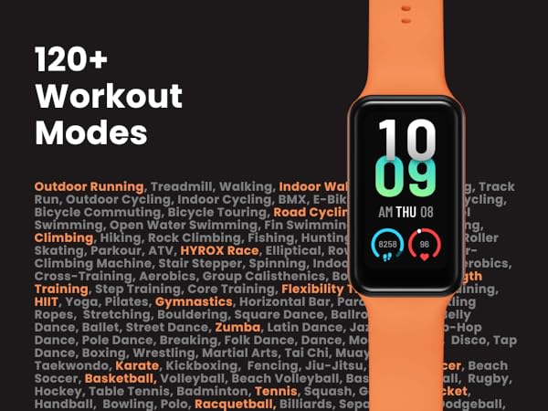 120+ Workout Modes, Just to Name a Few