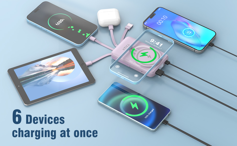 This Mag-safe battery pack is perfectly designed for iPhone 15-12 series