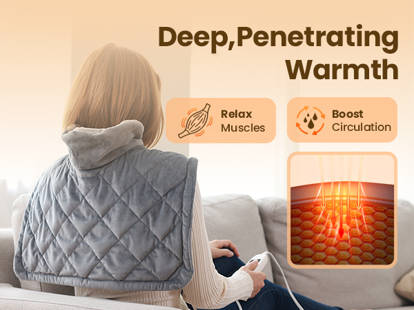 heating pad for neck and shoulders and back
