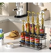 Homedawn Coffee Syrup Rack Organizer, Syrup Bottle Holder Stand for Coffee Bar, 2-Tier 8 Bottles ...