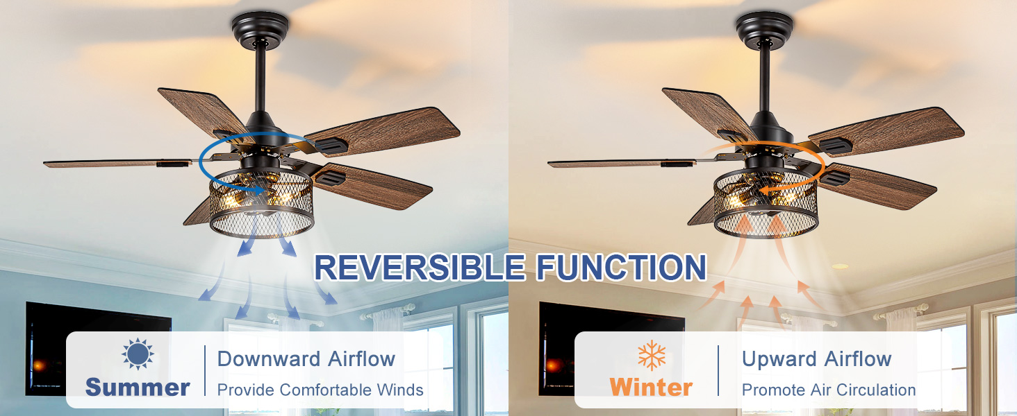 42 inch ceiling fan with light for farmhouse bedroom