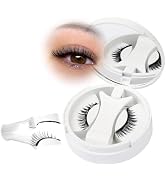 Losha Magnetic Eyelashes No Glue Needed Magnetic Lashes with Applicator 1 Pair Wispy Reusable Fal...