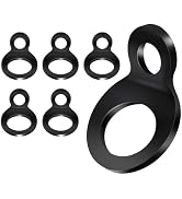 Oualhoo Black Heavy Duty Tie Down Strap Rings, Small Tie Down Attachment Points for Secure Lashin...