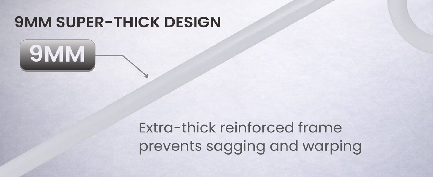 Size of heavy duty white plastic hangers 9 MM